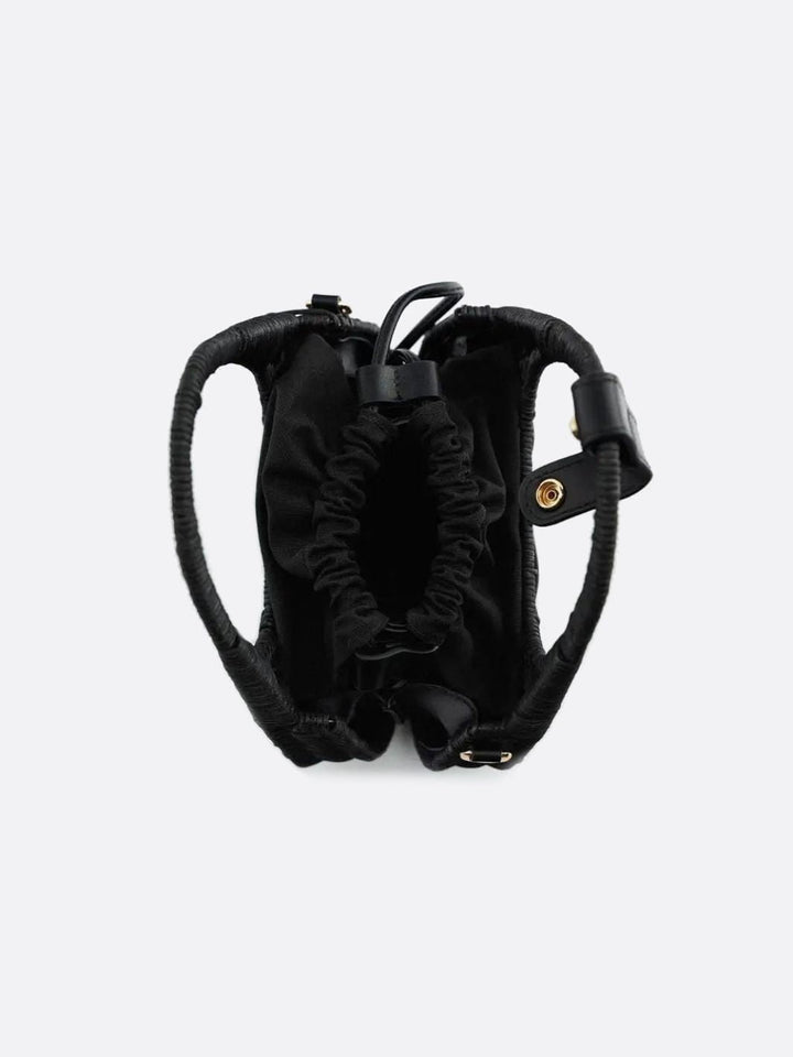 Black rattan bag