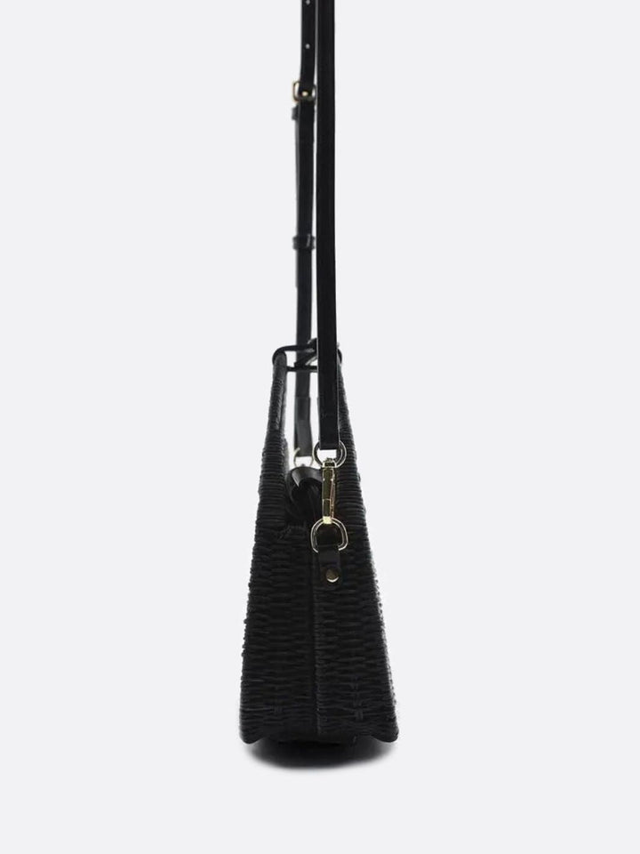Black rattan bag